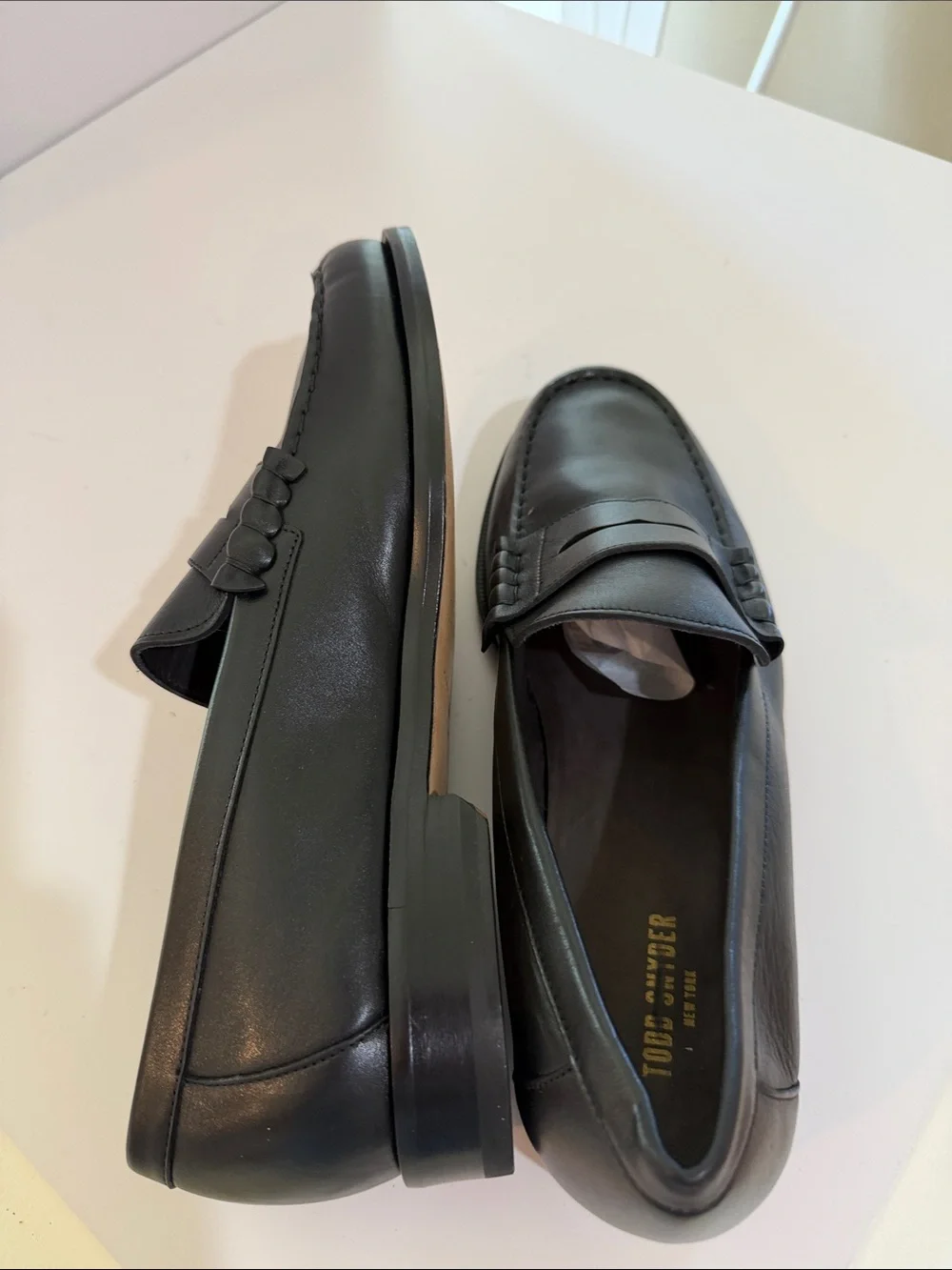 Todd Snyder Classic Men's Black Leather Penny Loafers Sz 11.  New. Tub8
